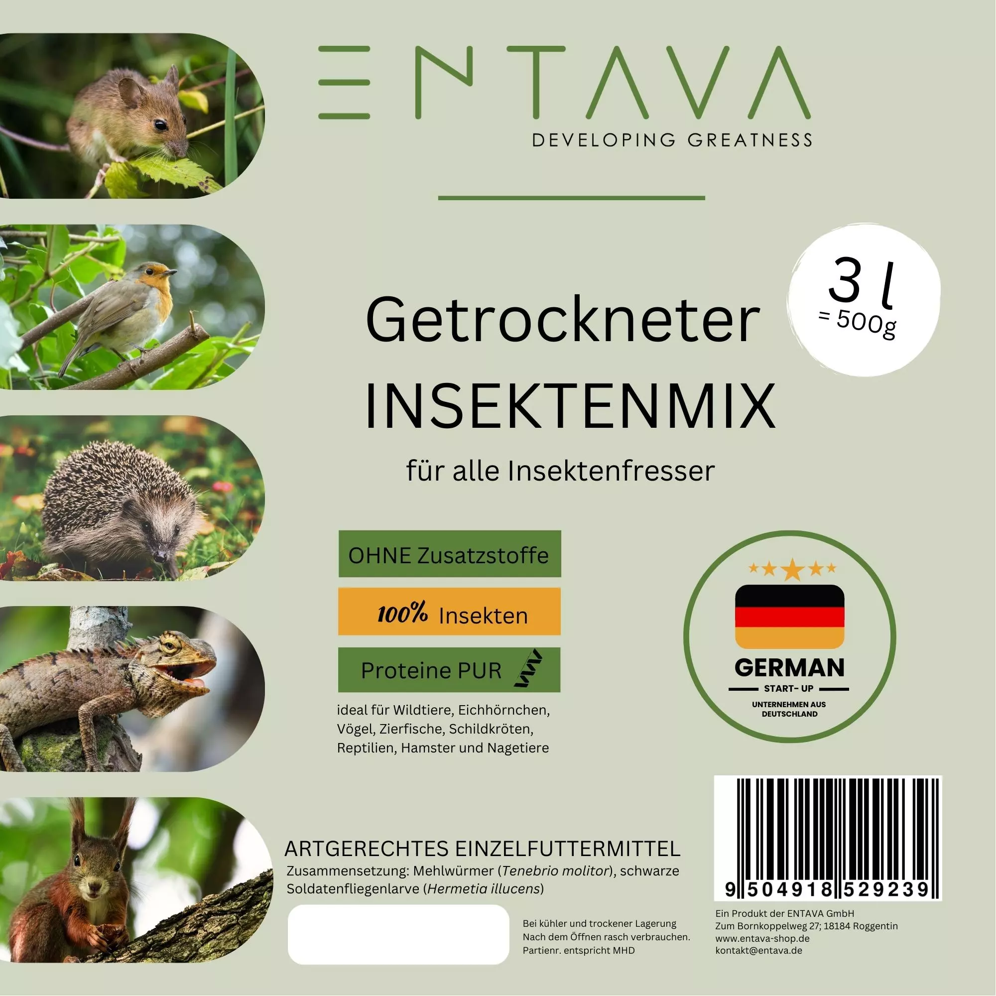 ENTAVA 3l nachhaltiger Insektenmix