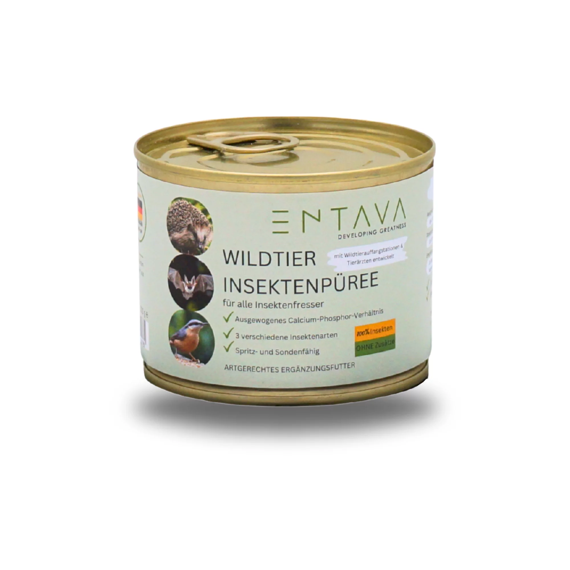 ENTAVA Wildtier Insektenpüree 200g Dose